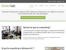 Tablet Screenshot of greenlab-coworking.com
